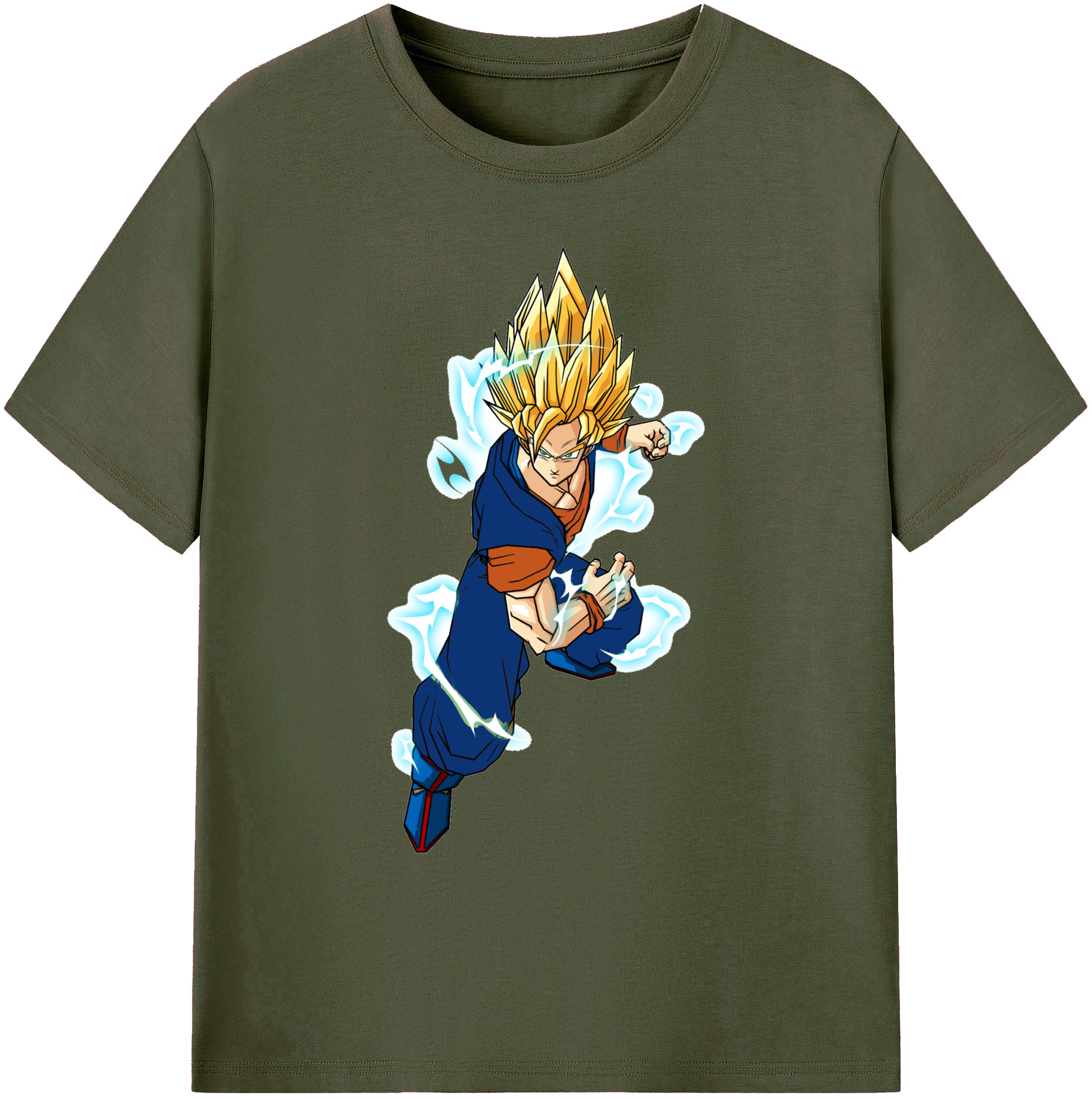 （画像用） ドラゴンボール 孫 悟飯（そんごはん）DRAGON BALL Son Gohan 綿100％ メンズ半袖Tシャツ｜肌触りやわらか＆通気性